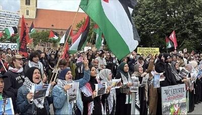 ڕێپێوانی هه‌زاران كه‌سی خه‌ڵكی فه‌ڕانسه بۆ پشتیوانی له‌ غه‌زه‌
