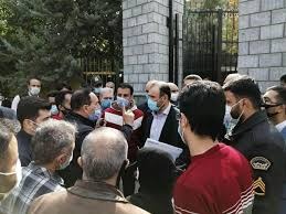 خۆپێشاندانی زیاندیتووانی بازاڕی بووس له‌ تاران