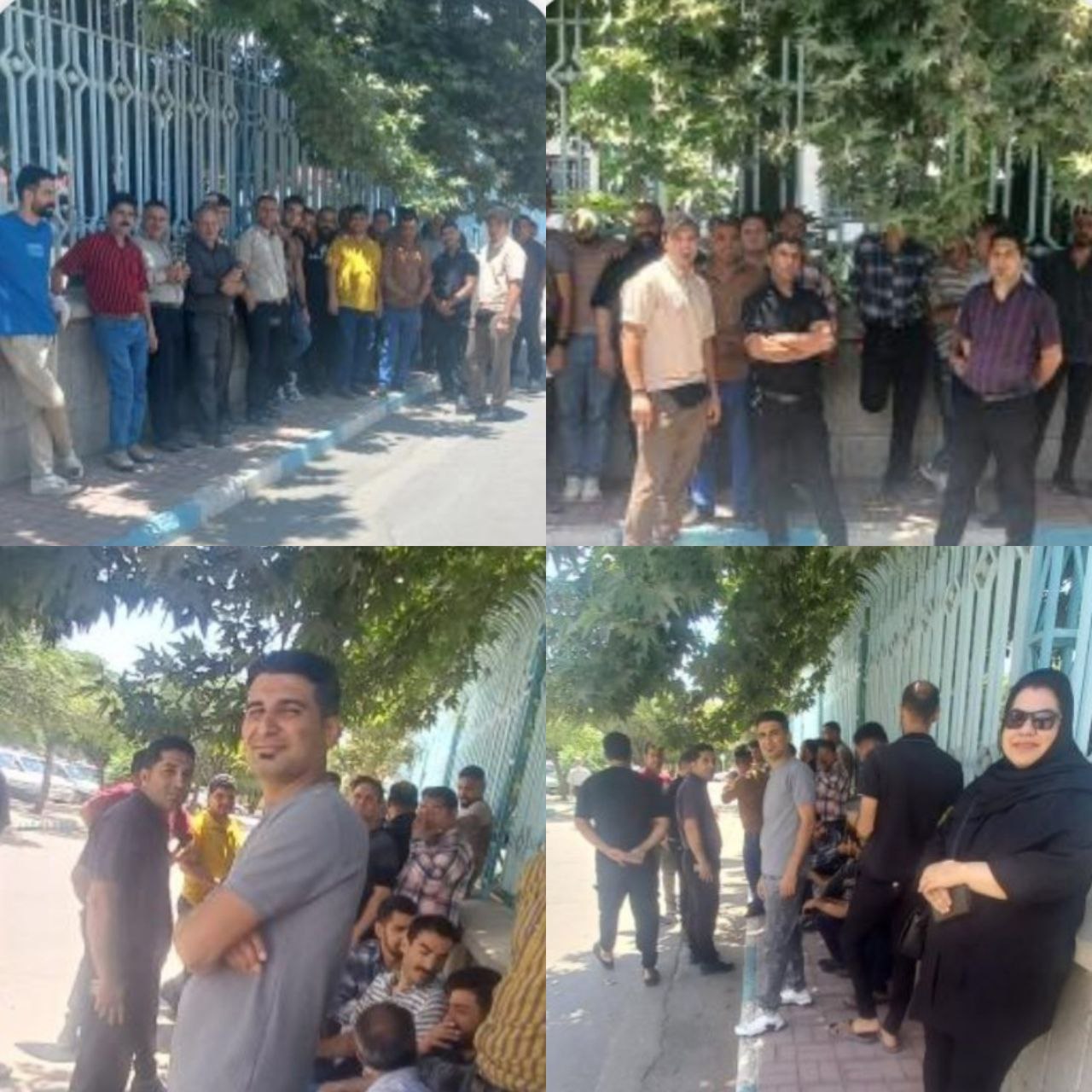 ناڕه‌زایه‌تی كرێكارانی شیركه‌تی كاشیسازی زامن پاژ له‌ نه‌یشابوور