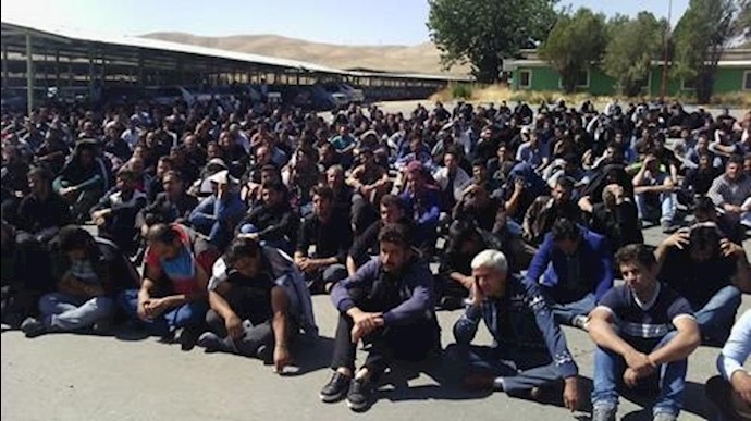 ناڕه‌زایه‌تی كرێكارانی كارخانه‌ی وه‌به‌رهێنانی مه‌نگه‌نێز له‌ ئه‌زنا