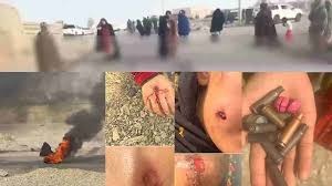گیانله‌ده‌ستدان و برینداربوونی ١٢ ژن به‌ ته‌قه‌ی هێزه‌كانی ڕژیم له‌ خاش
